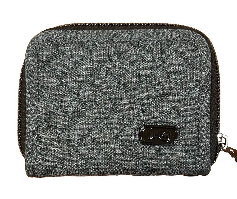 Lug Mini Handspring RFID Wallet Pearl Gray NWOT Card Holder Compact